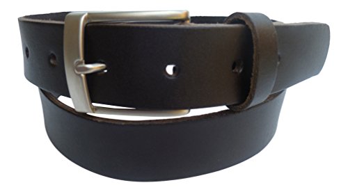 Streeze Ceinture en cuir réel hommes 38mm en noir et marron fabriqué en Angleterre (Marron, Medium) Cover
