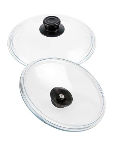 20 cm Tencere ve Tavalar için Cam Tencere Kapağı Yüksek Isıya Ocak + Fırına Dayanıklı Pyrex Cam Kapak