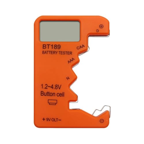 BT189 {^dreX^[ LCD fBXvC jo[T obe[`FbJ[ AA AAA 9V 1.5V/3V {^dreX^[c[(Orange)