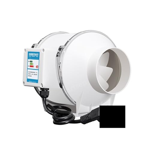 GUOPIN 3''4''5''6'' Extracteur Ventilateur D'extraction À Faible Bruit en Ligne Conduit Mur Ventilateur d'air Maison Salle De Bains Grandir Salle De Ventilation(4inch 100mm) – vue 5
