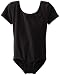 Danskin Little Girls' Short Sleeve Leotard, Black, Small (4/6)
