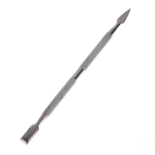 GANAZONO Double End Stainless Steel Nail Cuticle Spoon Pusher Tool for Manicure Dual End Cuticle Cleaner for Nail Glue Removal and Shaping