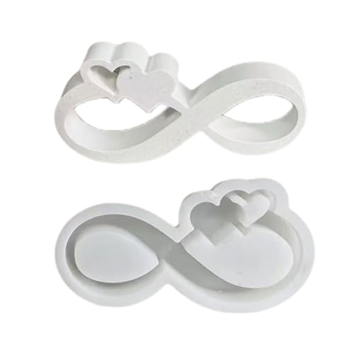 Qsvbeeqj Cinta del amor formas de vela banda corazón moldes de resina para hacer velas jabón mousses chocolate decoraciones fondant