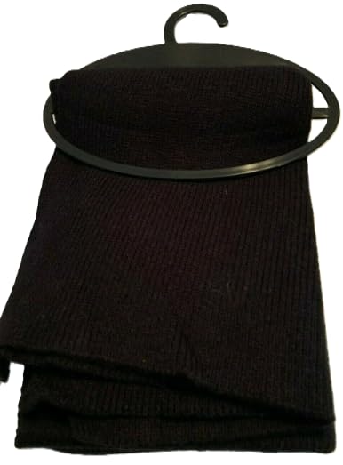 West Loop Knit Scarf, Black, Fits Most/One Size
