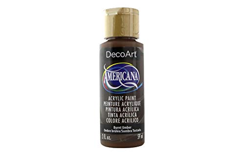 Artdeco Americana Acrylic Paint 2oz-Burnt Umber - Opaque