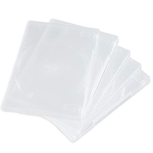 Maxtek 14Mm Single Clear Standard Dvd Case With Outter Clear Sleeve, 25 Pcs. Disc Not Included. #TOP1
