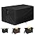 Velfree Fire Pit Cover Rectangle,48 Inch Rectangular Firepit Covers,Waterproof Gas Fire Pit Table Cover - 48 x 36 x 24 Inch