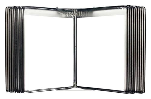 Présentoir de catalogue A4 mural noir à grande capacité de rangement - 2