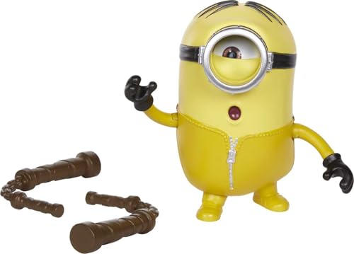 Minions figurine articulée Stuart et son nunchaku, jouet pour enfant, GMD96