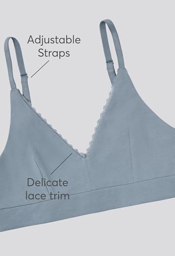 Image of Pact Apparel Smoke Pretty Plunge Bralette L, 1 EA