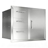 Outdoor Kitchen Drawers Combo Stainless Steel Flush Mount Outdoor Kitchen...