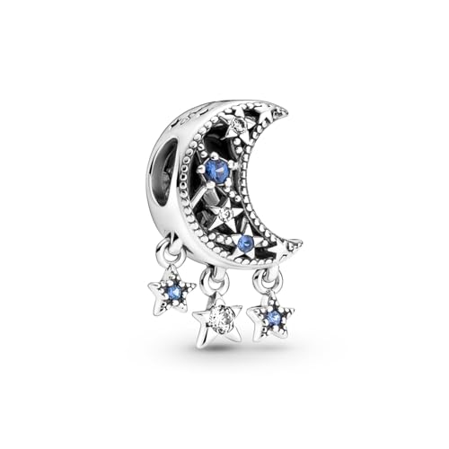 PANDORA Star & Crescent Moon Charm - Bracelet Charm for PANDORA Moments Bracelets - Stunning Women's Jewelry - Gift for Women - Made with Sterling Silver & Cubic Zirconia - With Gift Box2