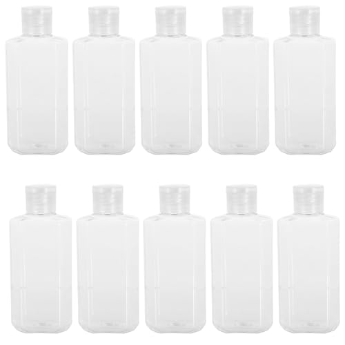 VILLFUL 20 Piezas Botellas Rellenables Viaje Unidades con Tapa Abatible Prueba de Fugas para Loción y Champú Envases Avión Compactos y Precisos Dispensadores Líquidos