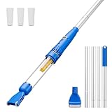 PoolGuard Cordless Pool Vacuum with Extension Pool Pole,Handheld Vacuum Cleaner for Above Ground Pool,Spa, Hot Tub,Pond and Small Pool