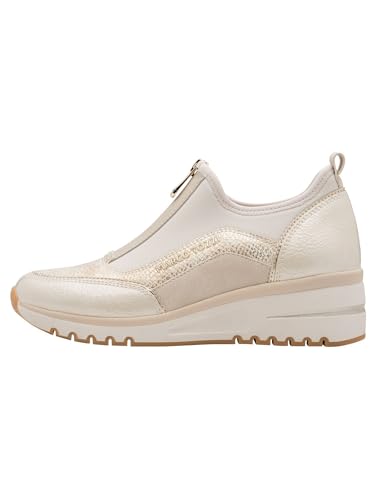 Marco Tozzi Damskie buty sportowe 2-24780-45, Cream Comb, 37 EU