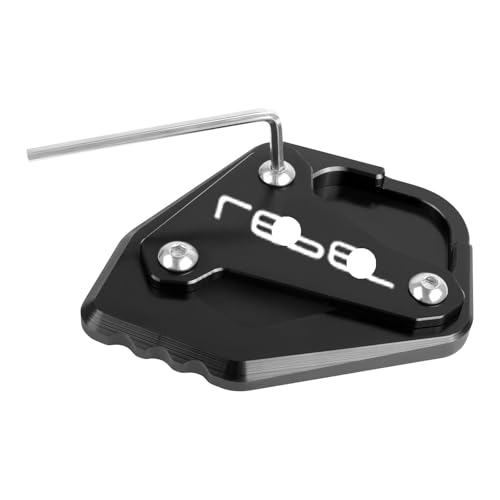 Plaque support latéral CMX1100 en aluminium CNC anodisé pour béquille de moto Rebel