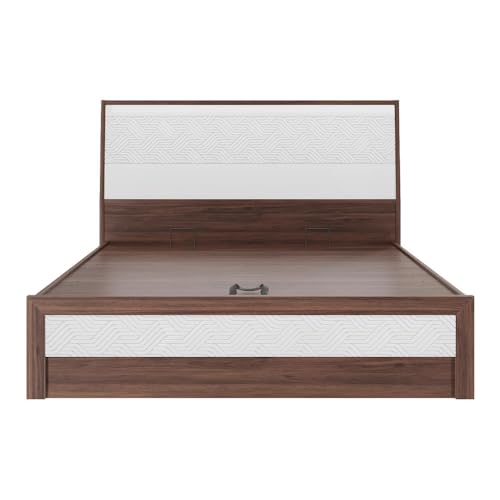 Image of Wakefit Bed | 3 Yr Warranty | Bed Queen Size, Comes with Hydraulic Storage, Noise-Free, Density: 680-750 kg /m, Termite & Borer Resistant, Fits Mattresses Up to 8 inches(Gibeon78x60- Columbian Walnut)