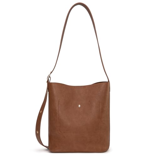Image of Montana West Medium Hobo Bags for Women with Coin Purse, Soft PU Leather Bucket Shoulder Ladies Handbag with Adjustable Strap