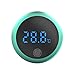 Jooheli Thermomètre Aquarium, Thermomètre à l'eau Numérique pour Aquarium, écran Tactile Numérique, LED Display Thermomètre d'aquarium numérique pour Aquarium,Terrarium,Rond, Vert