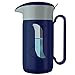 GOSOIT Filtro acqua potabile Brocca Purifier, dispenser per la pulizia dell'acqua, rimuove il cloro, diversi germi per casa, ufficio e emergenza, 1500 ml, blu