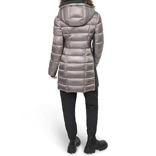 DKNY Women's Scuba-Side Light-Weight Puffer4