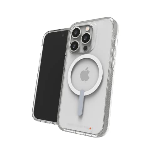 Gear4 ZAGG Crystal Palace Snap Case - Clear iPhone Case, D30 Drop Protection (13ft/4m), Anti-Vergilb-Eigenschaften, Edge-to-Edge Protection, Magsafe Compatible iPhone 14 Plus Case