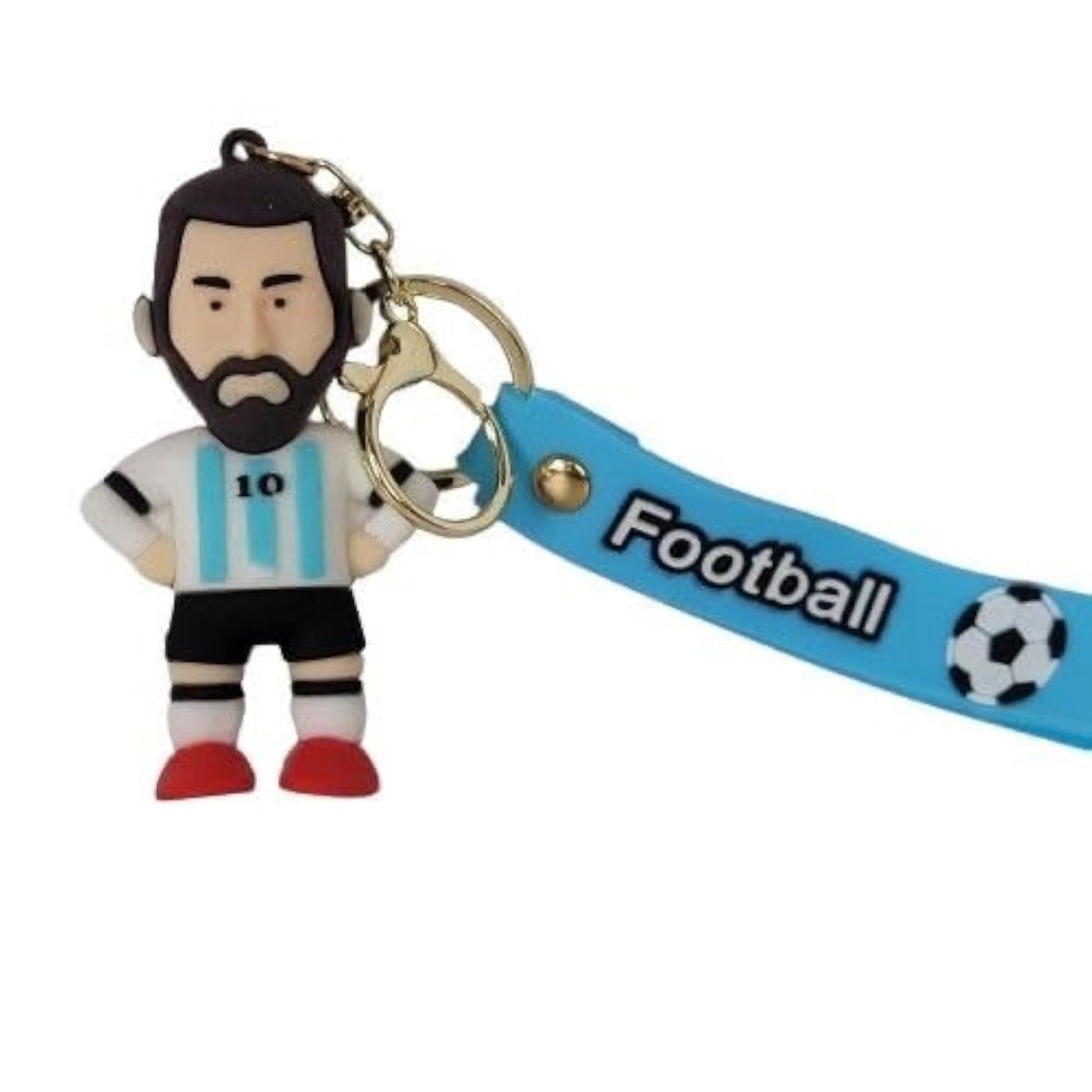 Lionel Messi Ceramic Mug with Keychain & Rakhi, Gift Set