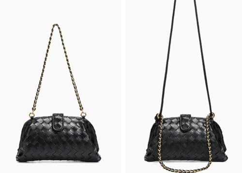 Molodo Woven Bags for Women Shoulder Bag PU Leather Handwoven Crossbody Bag Satchel Woven Purses 20252