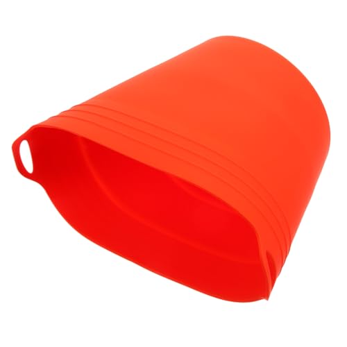 POPETPOP Silicone Foldable Bucket Liner for Grill Pro - Washable Grease Catcher for Barbecue Cooking Oil Drip Accessory Versatile Use