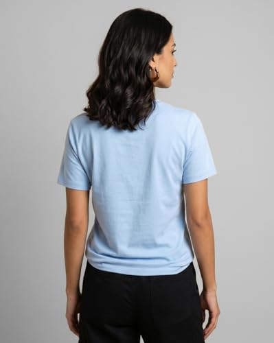 Image of Nobero Women's Graphic Printed T-Shirt | Regular Fit 180 GSM Cotton Tee for Women | Comfortable Round Neck Casual Wear
