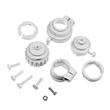 TRV Ventiladapter für M30x1,5 und M28x1,5 Thermostatische Heizkörperventile - Kompatibel mit RA für RAV RAVL Köpfe - Grauer Kunststoffanschluss für einfache Heizungsregelung Installation