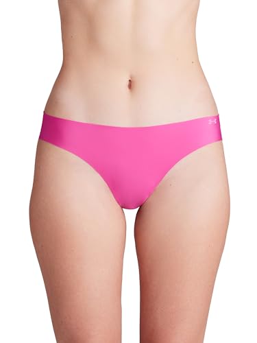 Image of Under Armour Women's 3-pack Pure Stretch No Show Thong Underwear, All-day Comfort & Ultra-soft Fit