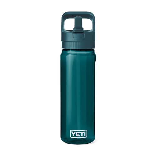 Image of YETI Yonder 750 ml /25 oz Water Bottle with Yonder Straw Cap, Agave Teal