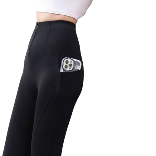 Pantalon hiver femme couche de base yoga contrôle ventre