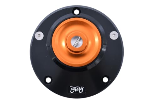 Bouchon réservoir quart de tour en aluminium orange pour Kawasaki ER5