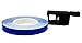 4R Quattroerre.it 10288 Wheel Stripes Tiras Adhesivas para Llantas de Moto con Aplicador, Azul Raza, 7 mm x 7 MT