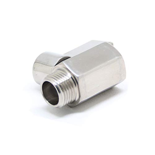 Qiimii 3/8" Mini Ball Valve Npt Fxm Thread With Stainless Handle Ss304 Pn63 (3/8 Inch) #TOP5