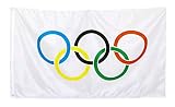 TopAAA Nylon Olympics Flag Banner 3x5 Feet