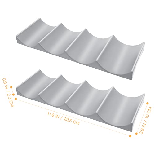 Bestonzon Wijnrek, 2 stuks, kunststof, Europese stijl, wijnhouder, displaymat, organisator voor koelkast, eetkamer… - Image 5