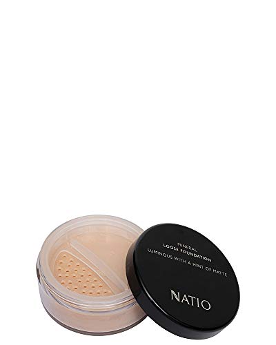 Natio Australia Mineral Loose Foundation - Beige 13g - Full Coverage Mineral Powder Foundation - Jojoba, Green Tea & Vitamin E - Vegan Friendly