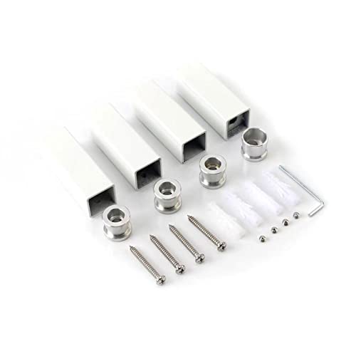 Furex Towel Warmer 6 Bar Electric Heated Towel Rack Wall Mount Plug-In/Bath Towel Heater (White - Timer) #TOP6