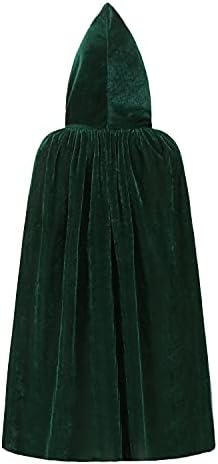 KNELOR Kids Hooded Velvet Cloak Robe Halloween Cosutme Cape Fancy Cosplay Costumes 3 to 16 Years
