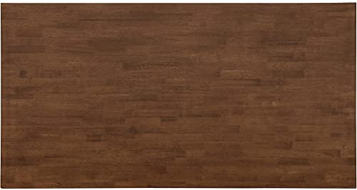 Finch Provence Farmhouse Table, Two-Toned Wood With Turned Legs, Traditional Rustic Furniture Decor For Kitchen Or Dining Room, 60" Inch Tabletop, White #TOP6