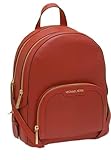 Michael Kors Jaycee - Mochila mediana de piel granulada (rojo...