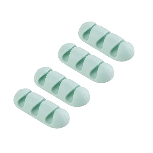 Lurrose 6pièces Clip De Support De Câble Organisateur De Câble Crochets De Cordon Fixateur De Fil Outil De Gestion De Fil Recharge