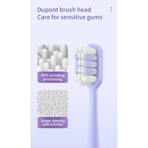 Image of AUSHA Pink Smart Sonic Electric Toothbrush for Adults | 38,000 Strokes /Min | 5 Modes | 3 Brush Heads | Wireless Charging | IPX7 Waterproof | 6-Month Battery Life