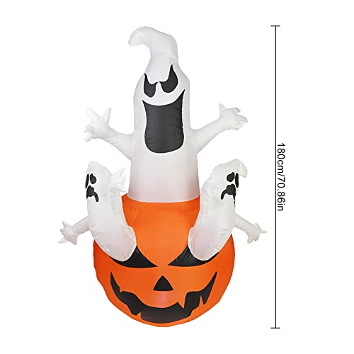 Citrouille gonflable Halloween RLKHXBS avec lumières LED intégrées