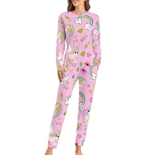 Pyjama licorne arc-en-ciel femme, le cadeau idéal pour envelopper de douceur vos proches
