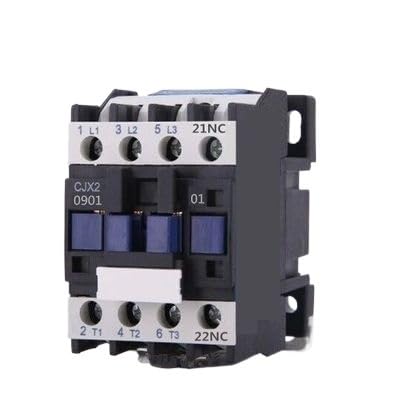 Contactor trifásico 9A CJX2-0901 LC1 con contacto auxiliar 1NC y bobina 220V