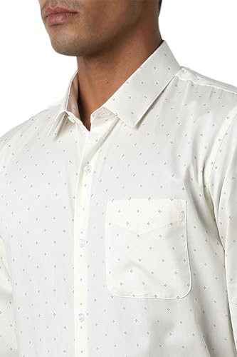 Image of Peter England Men's Cotton Print Slim Fit Shirt